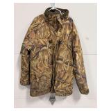Cabela's Advantage Wetlands Camo 100% Nylon Outdoor Jacket Size 2XL Tall