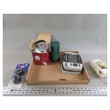 Biosonics Echo Sounder, LED Camping Lantern, Flashlight, and Trailer Accessories Group