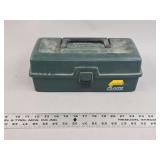 Plano Tackle Systems Green Plastic Tackle Box with Fishing Equipment