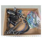 Assorted Bungee Cords, Rubber Straps, Ropes, and Plastic Chocks