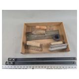 Masonry Trowels, Edging Tools, and Steel Straps Lot