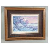 Hans Eric Olson Signed and Numbered Framed Print Winter Flight 2000