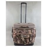 Igloo Sportsman Rolling Cooler with Camouflage Fabric Wrap and Telescoping Handle