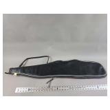 Black Vinyl and Red Fabric Sporting Goods Carrying Case