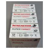 Winchester Super-Target 12 Gauge Heavy Target Load Ammunition Boxes
