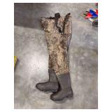 Cabela's Mossy Oak Duck Blind Insulated Waders Size 12 Steel Shank