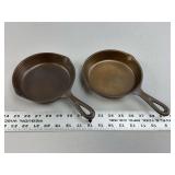 Set of Two Wagner Ware Cast Iron Skillets Size 3