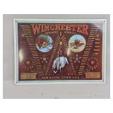 Winchester Repeating Arms Co. Metal Ammunition Poster Sign
