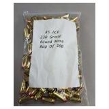 45 ACP 230 Grain Round Nose Ammunition Bag of 100
