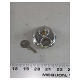 Chinrose Stainless Steel Disc Padlock with Two Keys