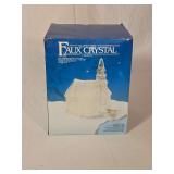 Illuminated Faux Crystal Church Figurine with Original Box