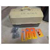 Plastic Rod Repair Tackle Box with Fuji Rod Components and Guides