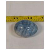 Polished Banded Blue Mineral Egg