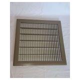 Brown Painted Metal HVAC Supply Air Register Grill 14 Inches by 14 Inches