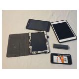 LG Tablet, Apple iPad, Amazon Fire Stick, and Power Bank Lot