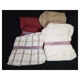 Queen Size Bed Sheets and Pillowcases in Various Colors and Patterns