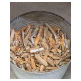Galvanized Metal Bucket Containing Metal Window Counterweights