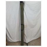 Green Canvas Fishing Rod Case with Multiple Fishing Rods