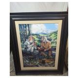 Marian Anderson Framed Canvas Print Mountain Mountain Men Scene