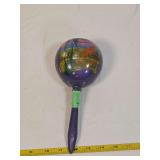 Painted Wooden Maraca with Mexico Inscription