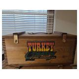 National Wild Turkey Federation Turkey Country Wooden Storage Box