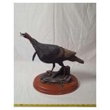 National Wild Turkey Federation Figurine on Wooden Base