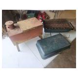 Old Mallard Stove Co. Portable Metal Camp Stove and Char-Broil Portable Grill