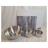 Corning Counter Saver Cutting Boards and Stainless Steel Mixing Bowls