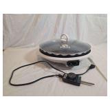 George Foreman Fusion Grill Electric Skillet with Glass Lid and Temperature Control Cord