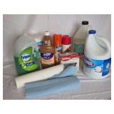 Household Cleaning Supplies and Light Bulbs