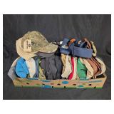 Box of Baseball Caps and Suspenders