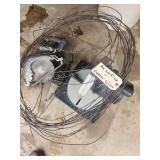 Power Saws, Rotary Tool, and Coiled Copper Wire