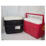Two Coleman Plastic Coolers