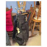 Knight Golf Bag with Mixed Clubs and Headcovers