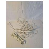 Two White Electrical Extension Cords