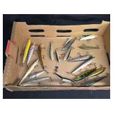 Group of Assorted Hard Plastic Minnow Fishing Lures