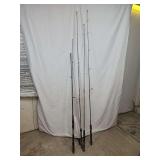 Group of Four Fishing Rods Including Berkley Qwik Lok and Pro Advantage Models