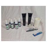 Group of Personal Care Items and Bathroom Accessories