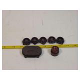 Group of Seven Wooden Display Bases and Stands