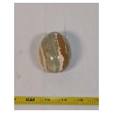 Polished Banded Mineral Egg Specimen