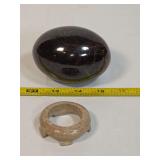 Polished Stone Egg with Mineral Stand