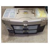 Plano Deluxe Tackle Box with Multiple Utility Trays and Fishing Lures