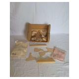 Cabin Craft Wooden Cutout Shapes and Cradle