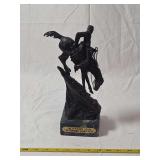 Frederic Remington Mountain Man Bronze Sculpture on Marble Base