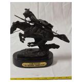 Frederic Remington Cheyenne Bronze Sculpture on Marble Base