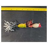 Two Arbogast Hula Popper Fishing Lures