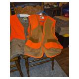 Two Cabela's and Spruce Creek Blaze Orange Hunting Vests Size 3XL and Large