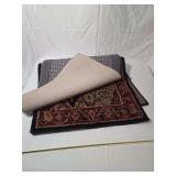 Two Area Rugs with Non-Slip Backing