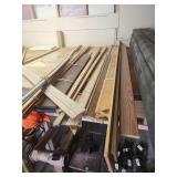 Assorted Wood Trim Boards and Molding Pieces
