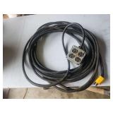 Heavy Duty Extension Cord with Four-Way Outlet Box